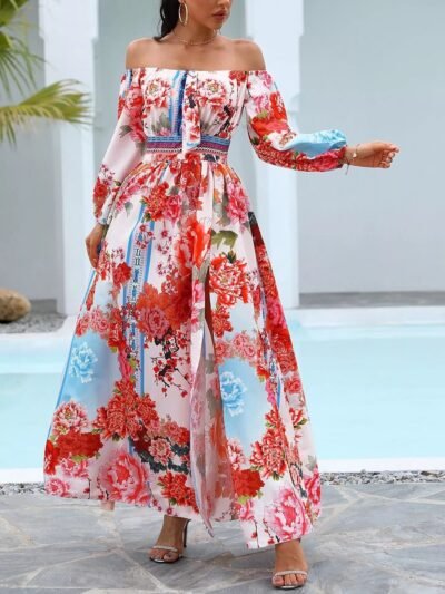 Slit Printed Off Shoulder Maxi Dress 24d82dec-5fe1-4db5-824d-83b37178e9f5-Max-Origin