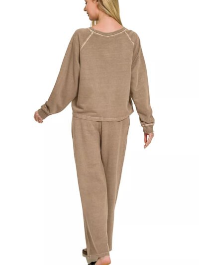Zenana Washed F/terry Round Neck Pullover & Pants Set 0a7ce1a4-f358-487c-8c4a-359516b556cd-Max-Origin