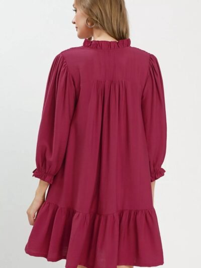 Umgee Smocked Ruffle Detail Tiered Mini Dress 13f78d52-8534-4cd5-8cf6-432eb1bfd3cf-Max-Origin