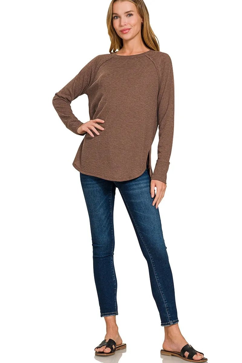 Zenana Baby Waffle Long Sleeve Top 14a759baec004c2f87bfb300a8c1a2c7-Max-Origin