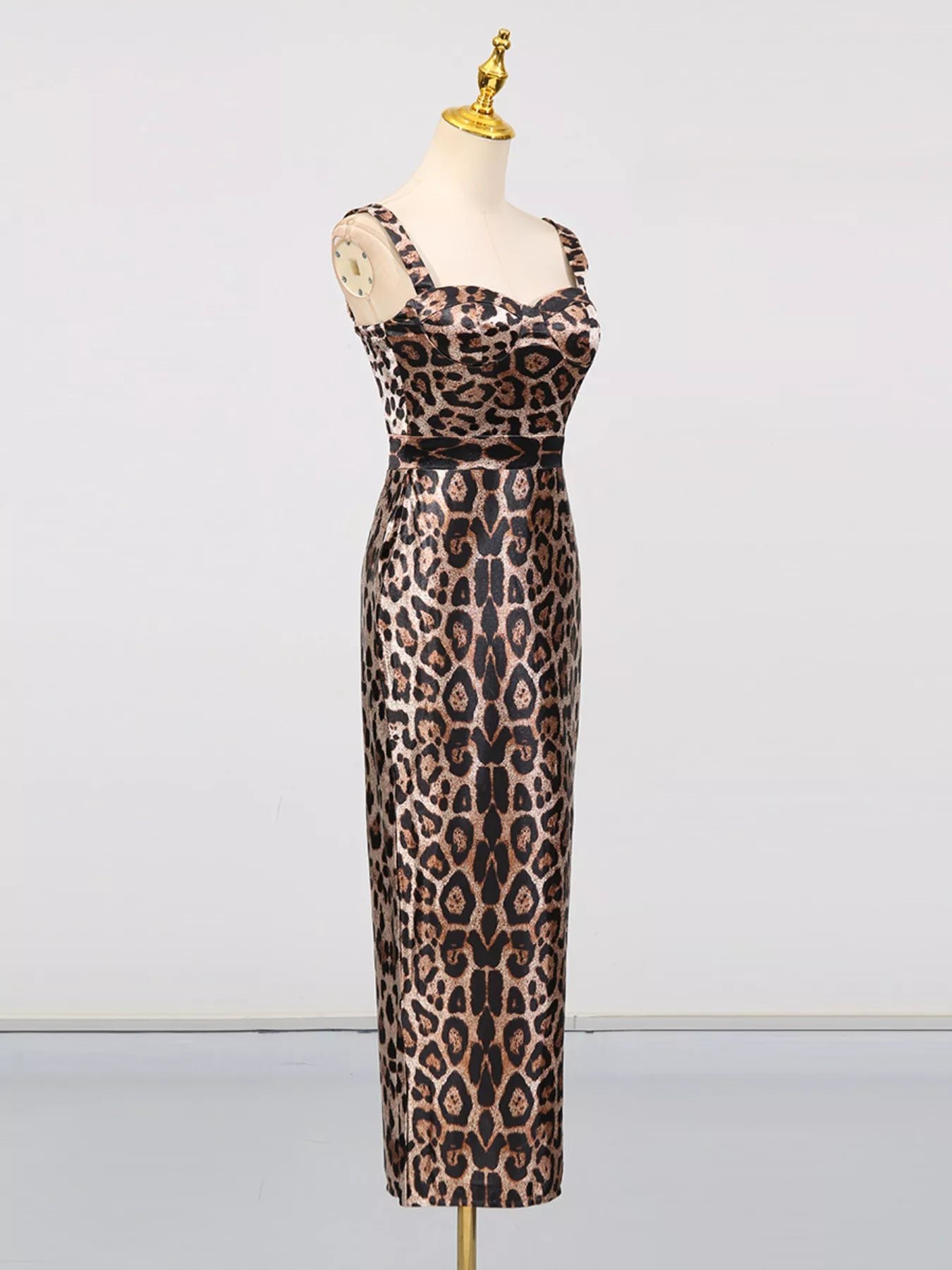 Leopard Print Bodycon Back Slit Midi Dress 1635db9e65f7425ba210621119c7d252-Max-Origin
