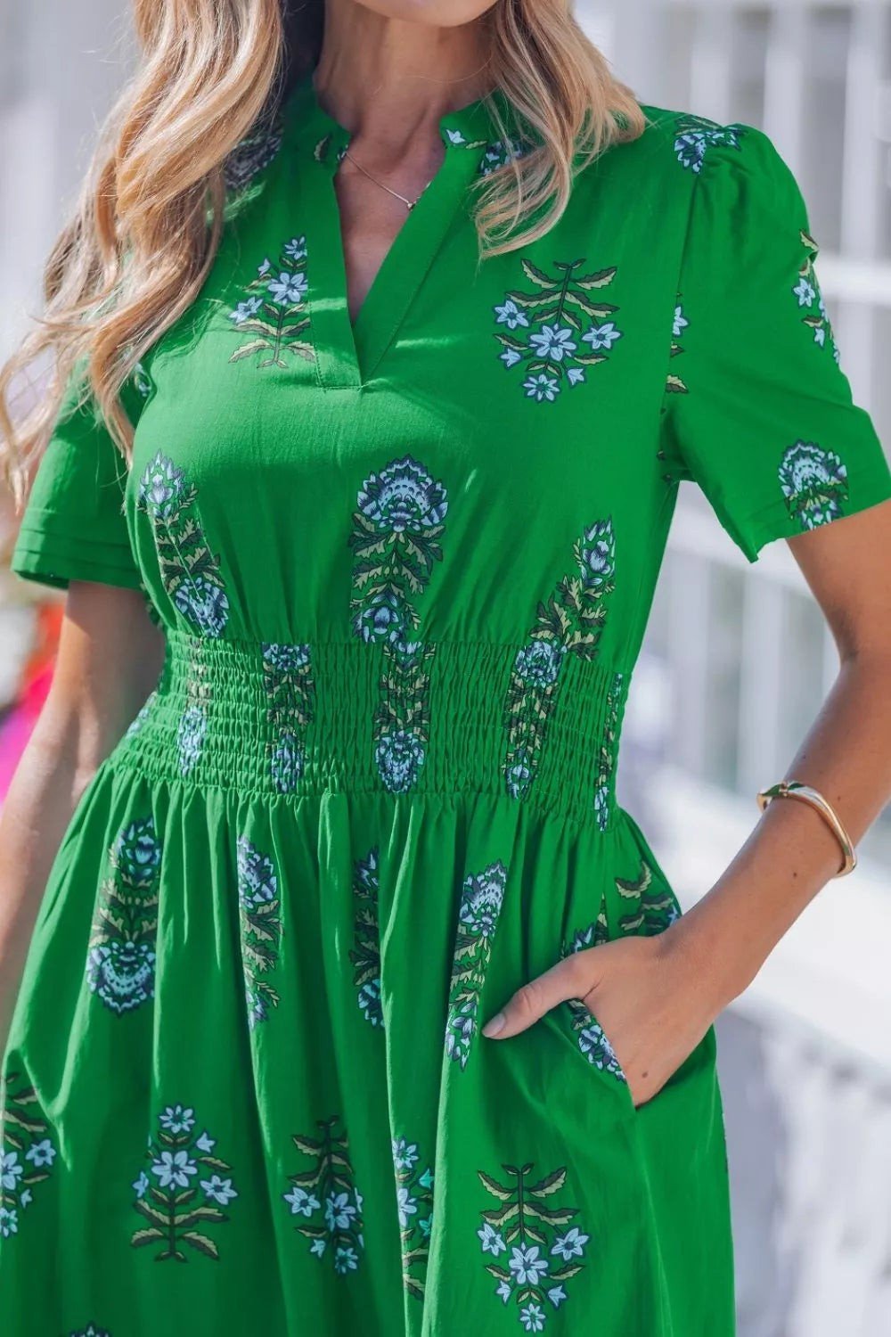 Floral Print Smocked Waist Maxi Dress 3d9e66ed-9049-43bb-b8b4-f20bf60093d5-Max-Origin