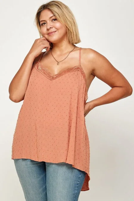 Plus High Low Hem Cami Tunic