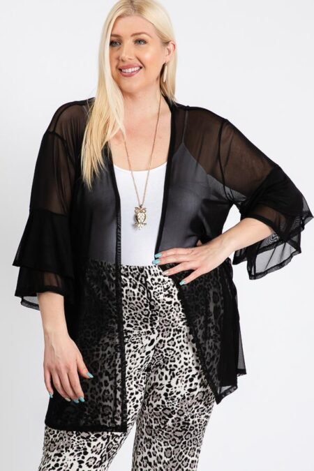 Sheer Mesh Cardigan