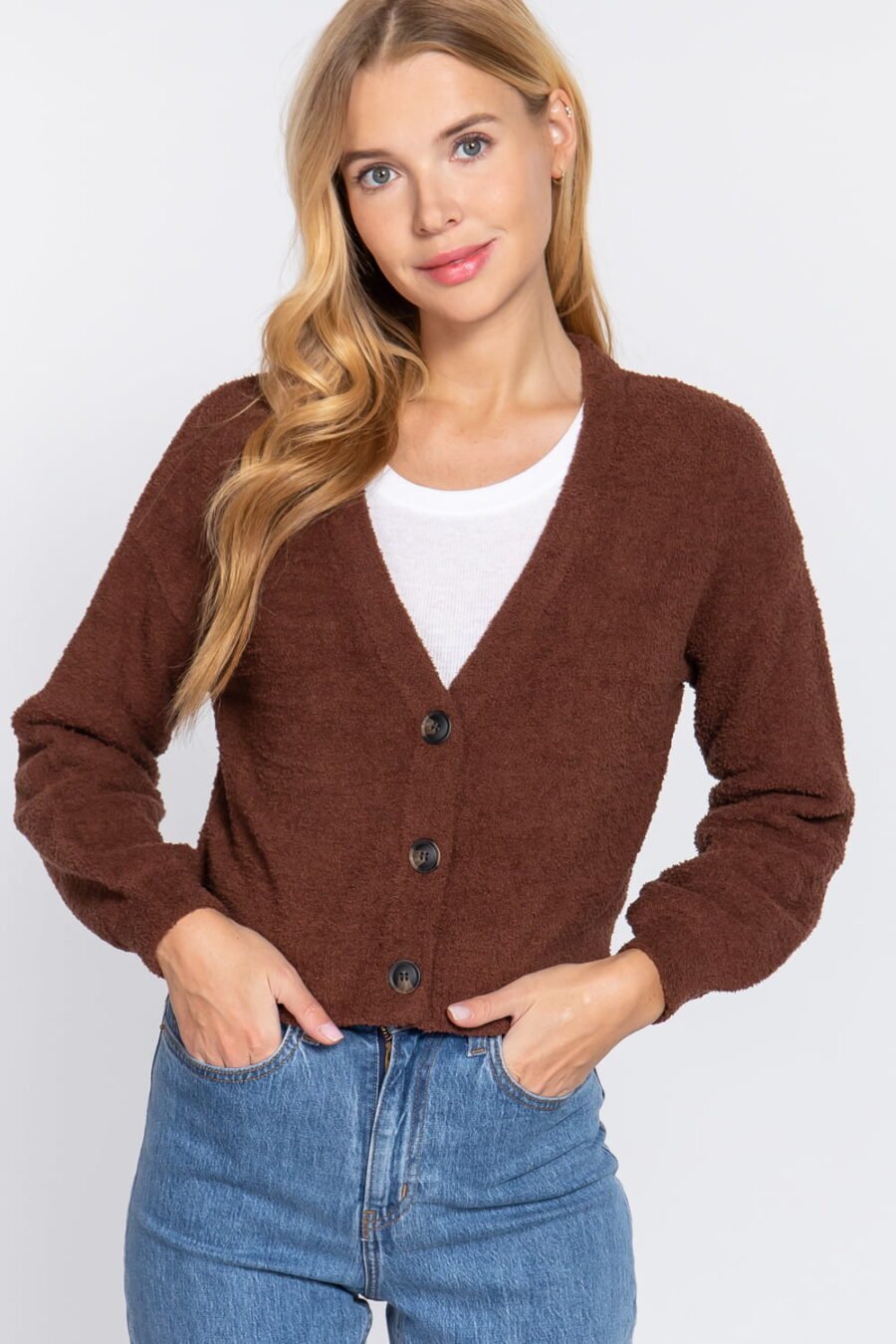 Women Long Sleeve Cardigan Sweater