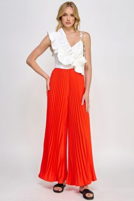 Pleated Bottom Jumpsuit