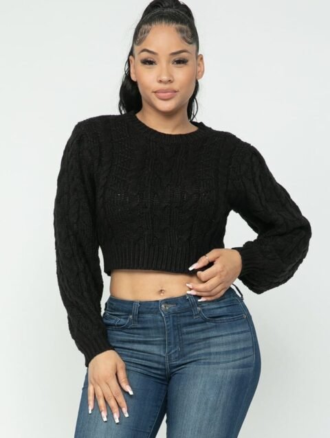 Cable Pullover Top