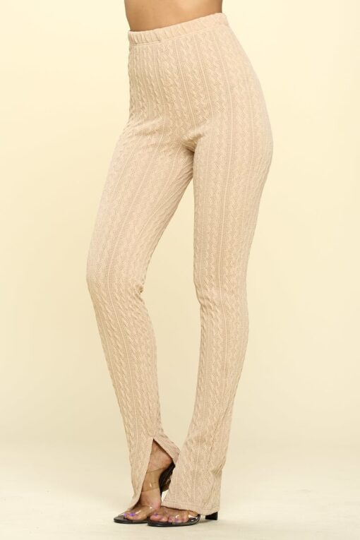 Knit High Rise Leggings - Image 3