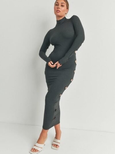 Cutout Detail Maxi Dress