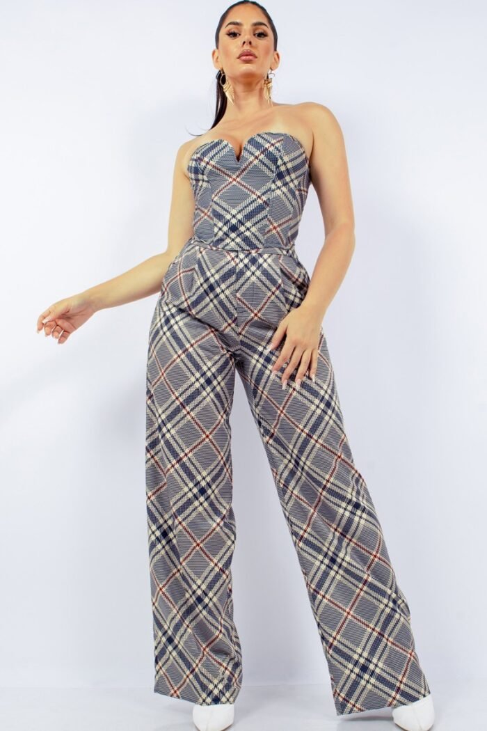 Bustier top & wide pants set