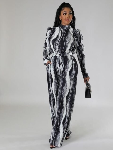 Non-stretch Two-piece Set