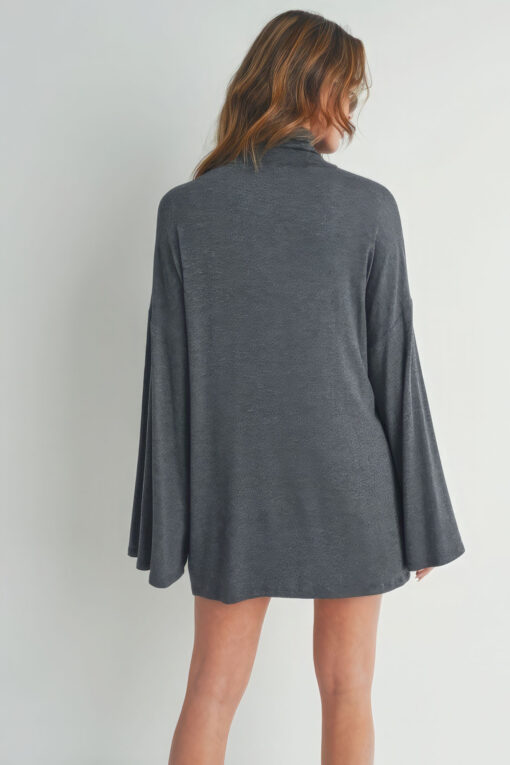 Bell Sleeve Turtle Neck Dress - Image 7