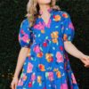 Tiered Mini Dress Floral Mini Dress charming piece charming dress