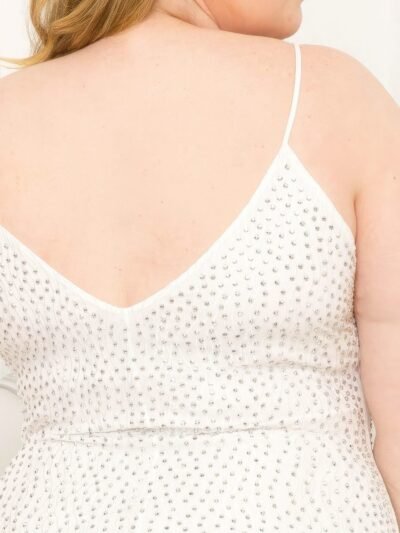 Rhinestone Body Plus Size Mini Dress Rhinestone Body Plus Size Mini Dress