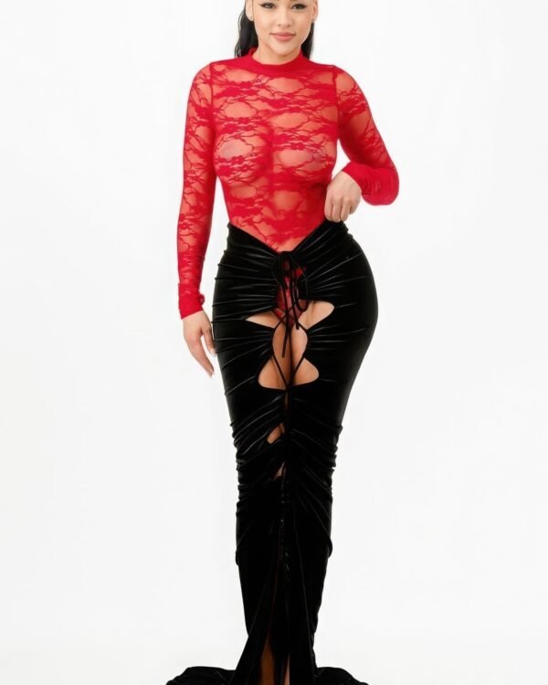 Lace Bodysuit & Mermaid Skirt