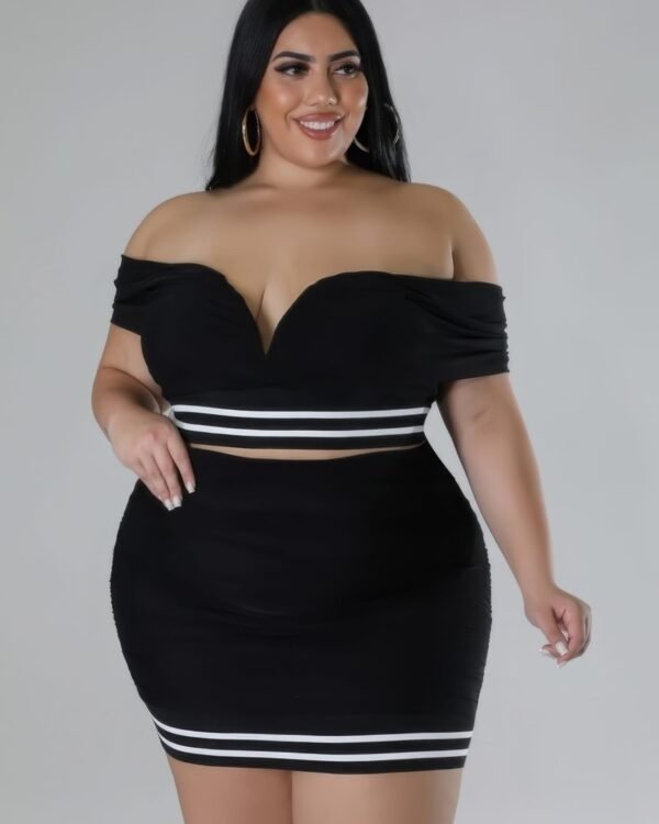 Stretch Mini Skirt Set