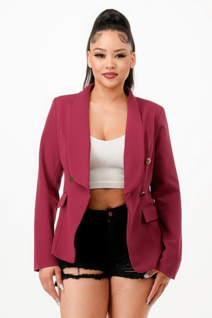 Double breasted blazer jacket
