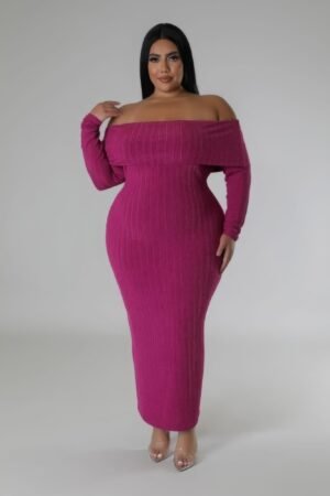 Off Shoulders Stretch Dress Off Shoulders Stretch Dress