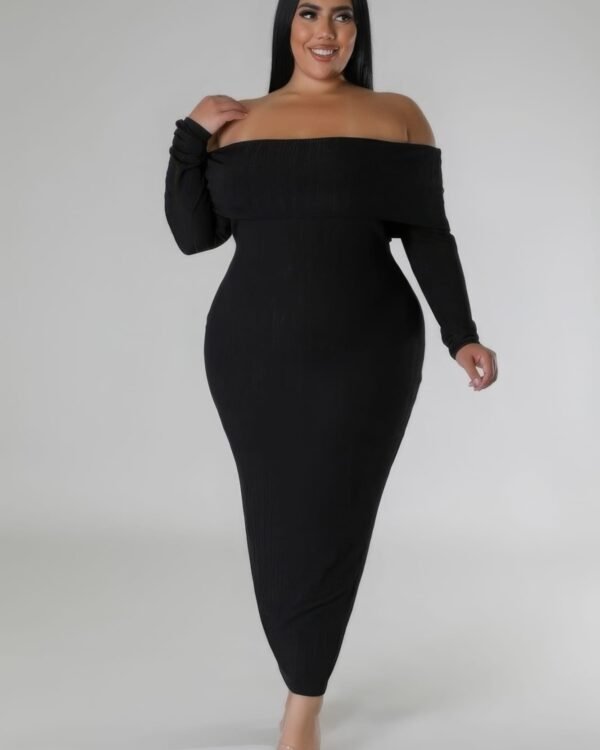 Off Shoulders Stretch Dress
