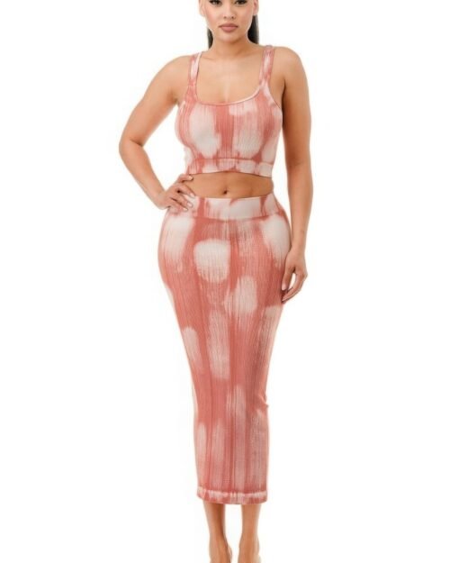 Mineral Wash Skirt Set