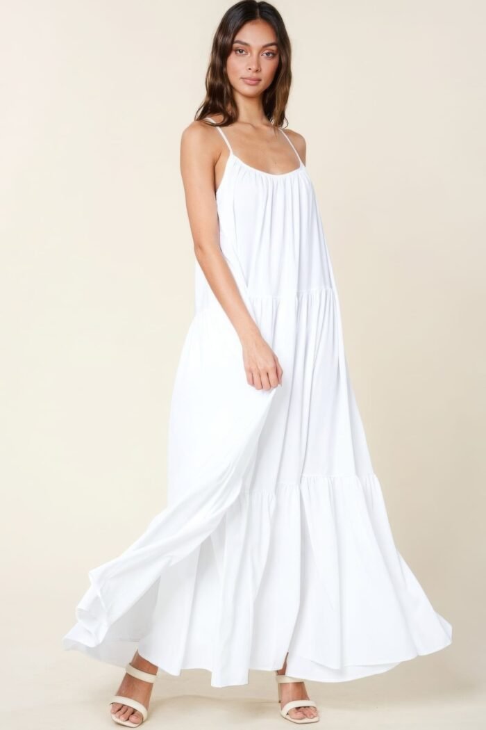 Maxi sun dress with pockets