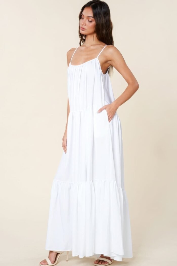 Maxi sun dress with pockets