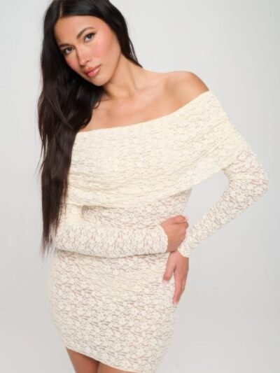 Off Shoulder Lace Dress