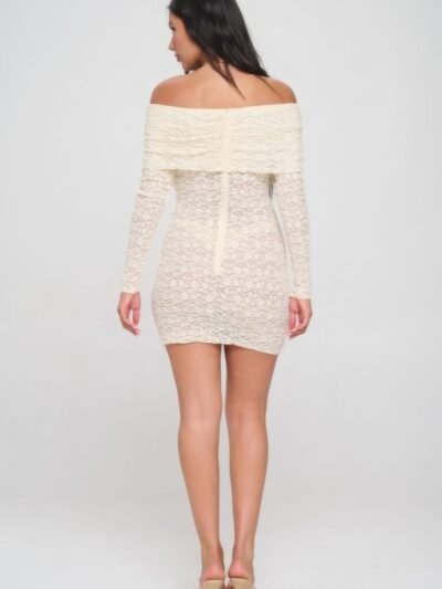 Off Shoulder Lace Dress