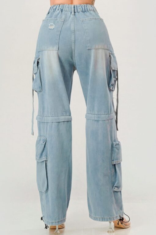 Denim Cargo Jeans - Image 3