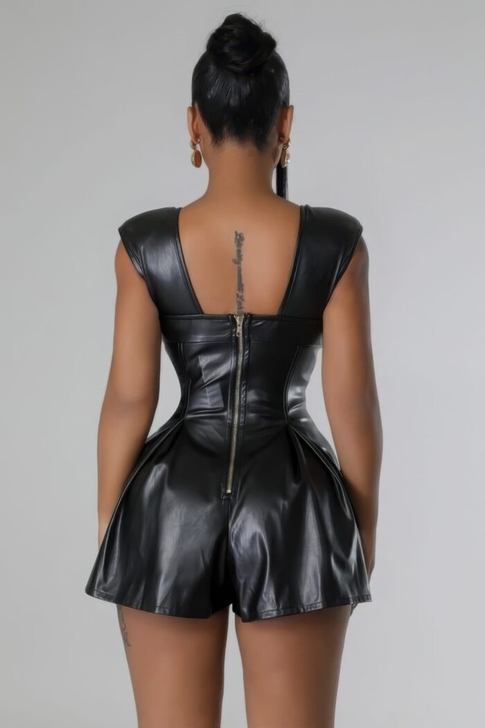 Semi-stretch romper