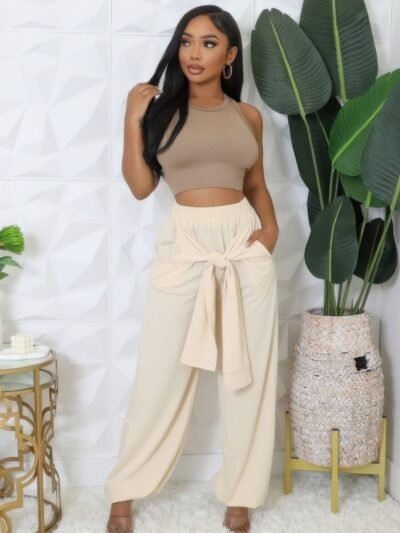 High Waisted Stretch Pants – Stylish Comfort with a Flattering Fit high waisted stretch pants – slim fit with pockets