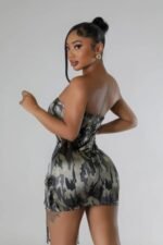 Zipper Closure Stretch Tube Dress - Image 4