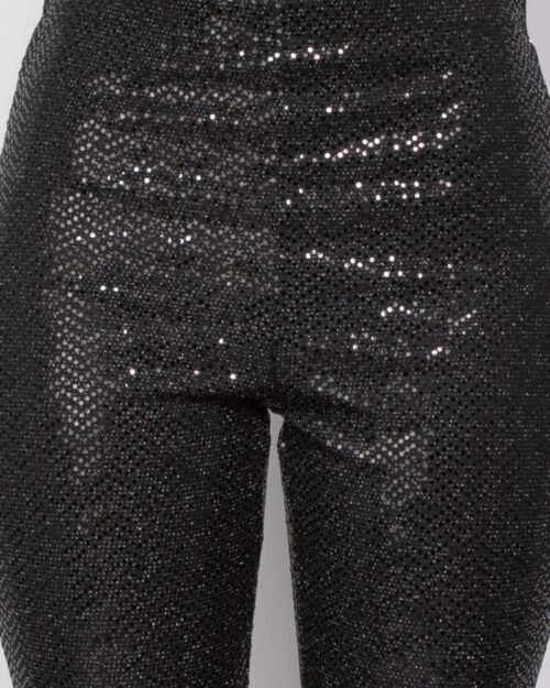 sequined fit & flare midrise pants