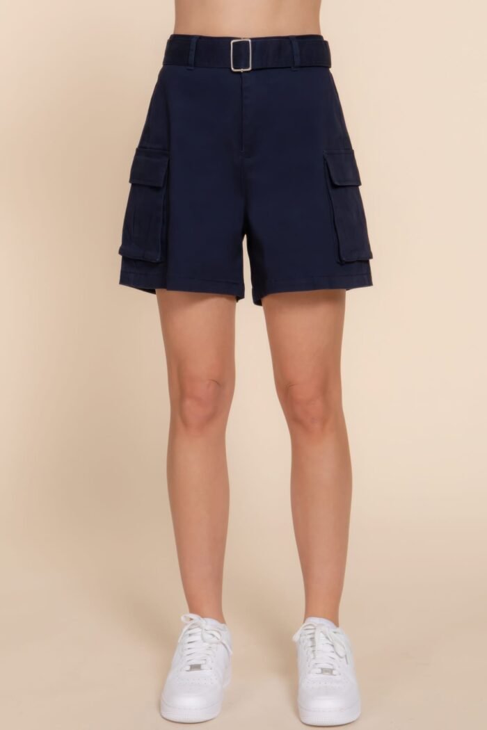 Belted cargo shorts
