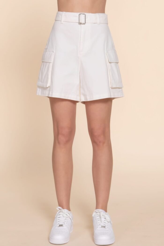 Belted cargo shorts