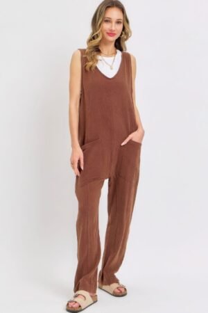 Mineral Washed Summer Jumpsuit Mineral Washed Summer Jumpsuit