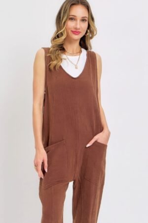 Mineral Washed Summer Jumpsuit Mineral Washed Summer Jumpsuit
