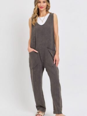 Mineral Washed Summer Jumpsuit
