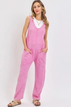 Mineral Washed Summer Jumpsuit Mineral Washed Summer Jumpsuit