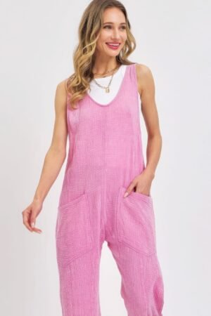 Mineral Washed Summer Jumpsuit Mineral Washed Summer Jumpsuit