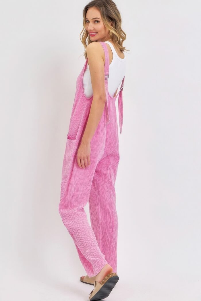 Mineral washed summer jumpsuit