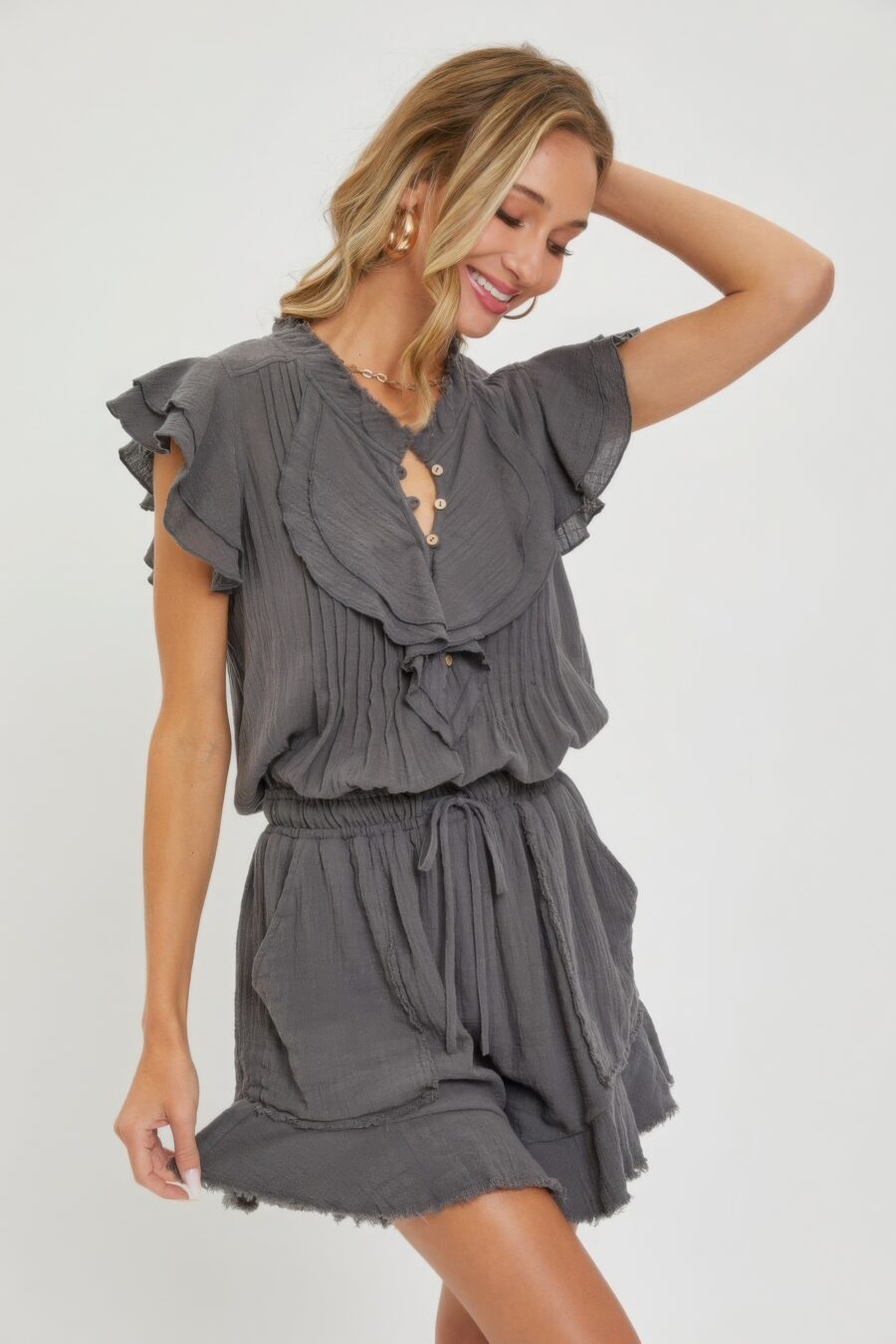 Ruffle romper