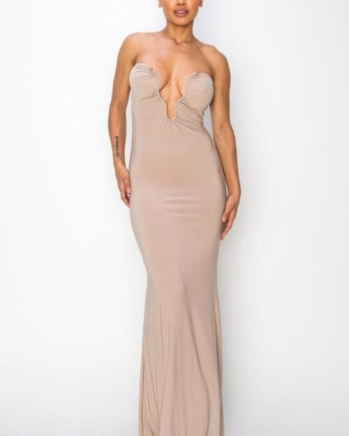 glitter ity tube maxi dress