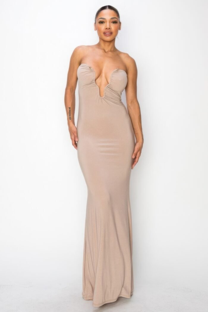 Glitter ity tube maxi dress