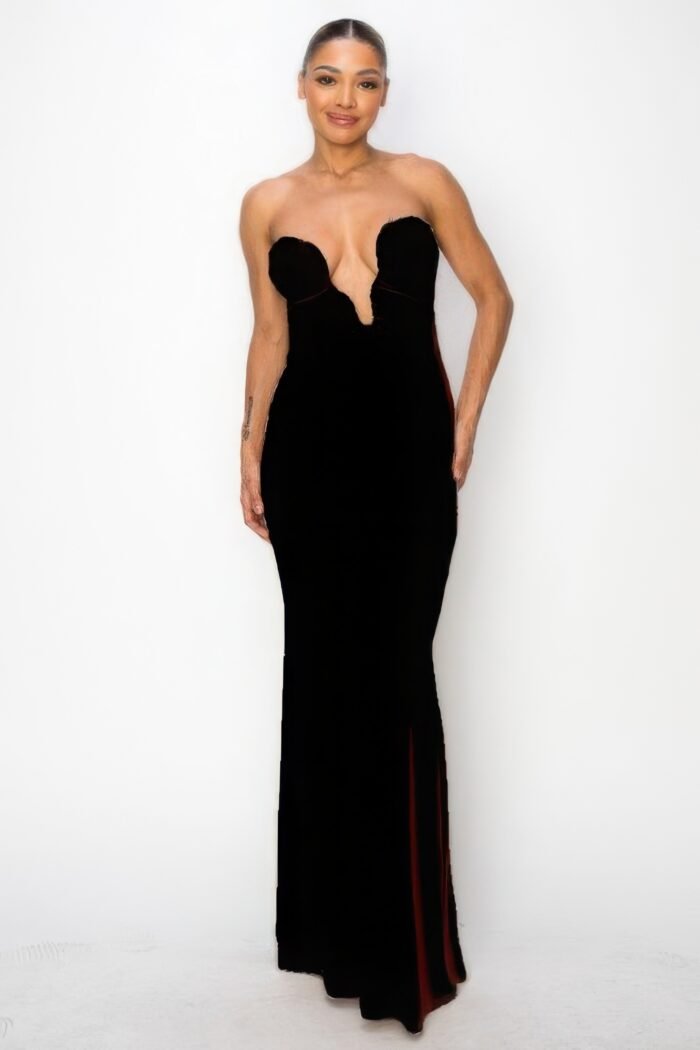 Glitter ity tube maxi dress