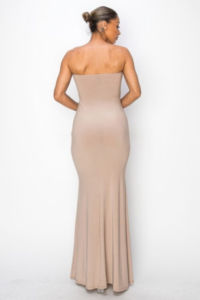 Glitter ity tube maxi dress