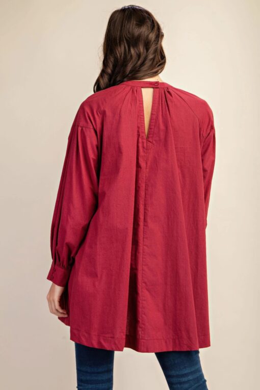 Long sleeve mini dress with lace detail - Image 6