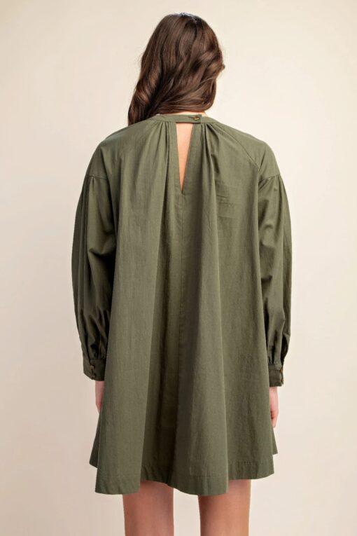 Long sleeve mini dress with lace detail - Image 18