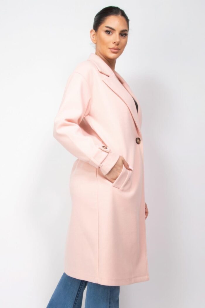 Collar pocketed coat - image 9
