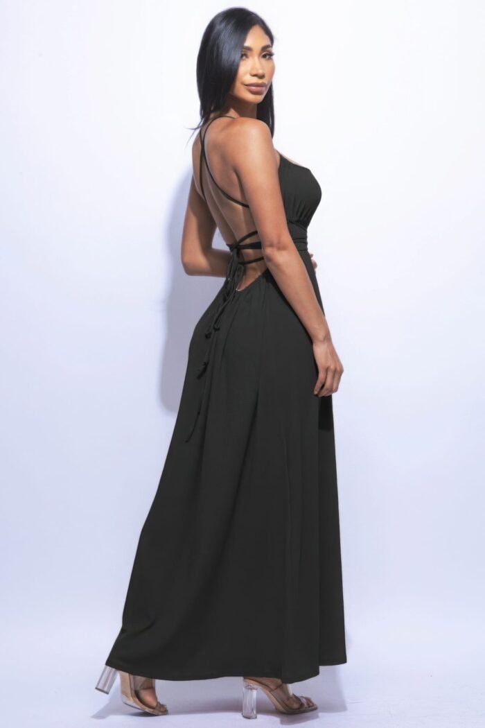 Side slit maxi dress